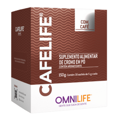 Cafelife Suplemento alimentar de cromo em pó.OmnilifeCafelifeSuperNutriOmni