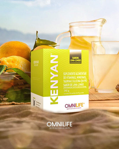 Kenyan Suplemento alimentar de vitaminas, minerais, taurina e glicina em pó, sabor de lima - limãoOmnilifeKenyan Omnilife - SuperNutriOmniKenyan Omnilife - SuperNutriOmniSuperNutriOmni