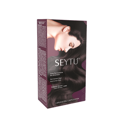 SEYTÚ Permanent Dye Ammonia Free Dark BrownSEYTÚSEYTÚ Permanent Dye Ammonia Free Dark Brown (3/00) — original product packagingSuperNutriOmni