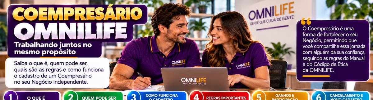 Coempresário OMNILIFE: o que é, quem pode ser e quais são as regras - SuperNutriOmni