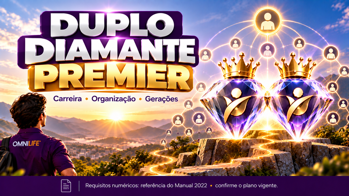Duplo Diamante Premier OMNILIFE: requisitos, PLD e gerações - SuperNutriOmni