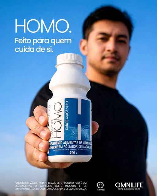 Homo Omnilife: Suplemento Masculino Sabor Maçã Verde — Benefícios e Como Usar - SuperNutriOmni