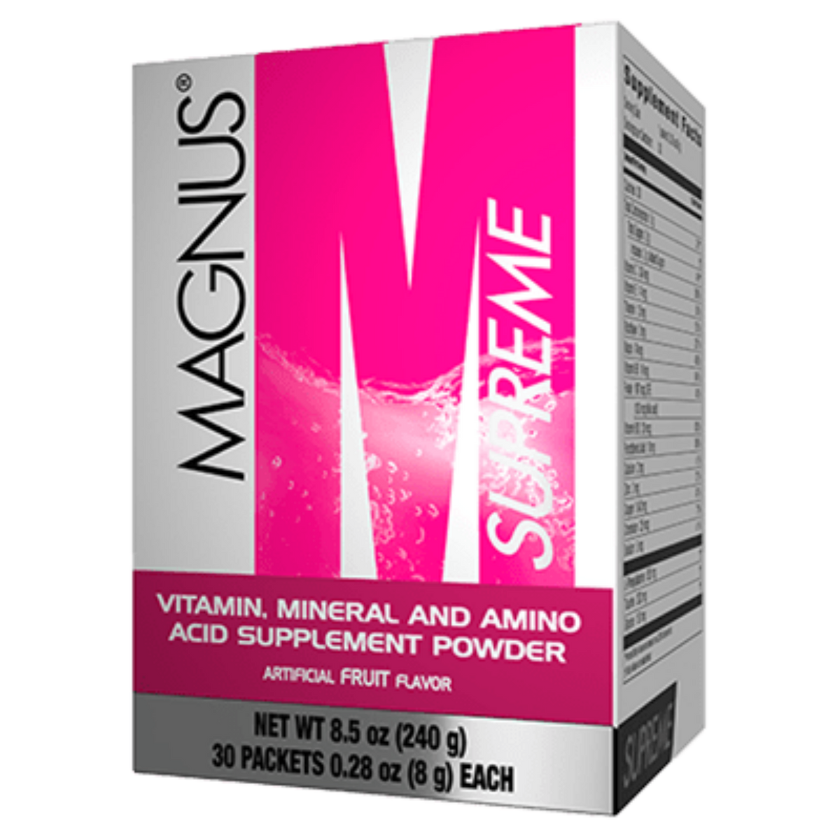 Magnus Supreme Omnilife USA citrus caffeine taurine B vitamin formula