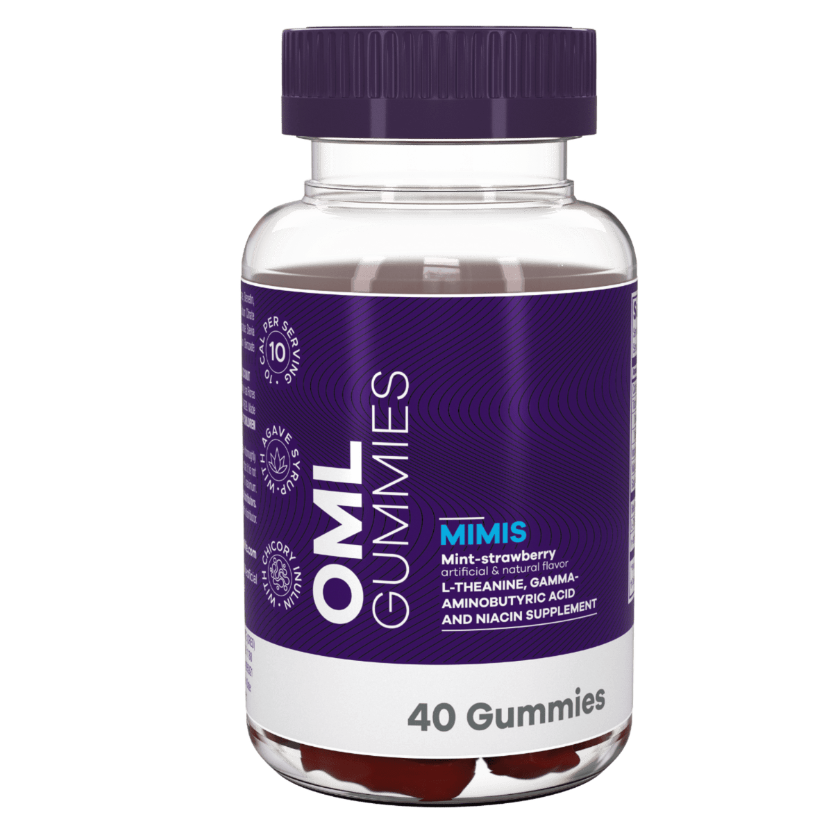 OML Gummies MIMIS Omnilife USA GABA L-theanine niacin inulin gummies
