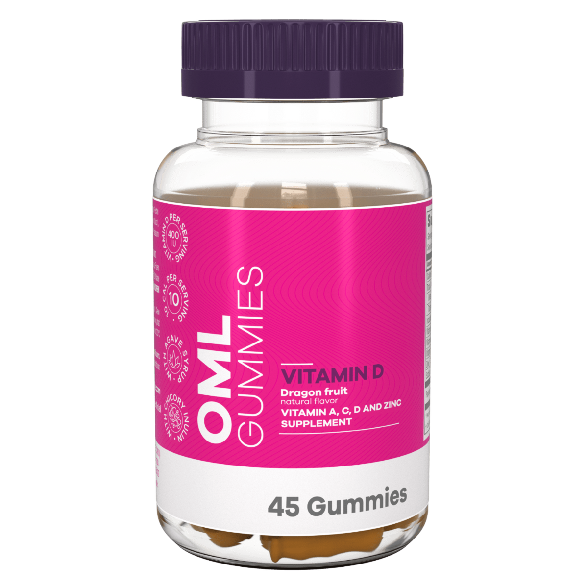 OML Gummies Vitamin D3 Omnilife USA pitaya 400 IU vitamin D gummy