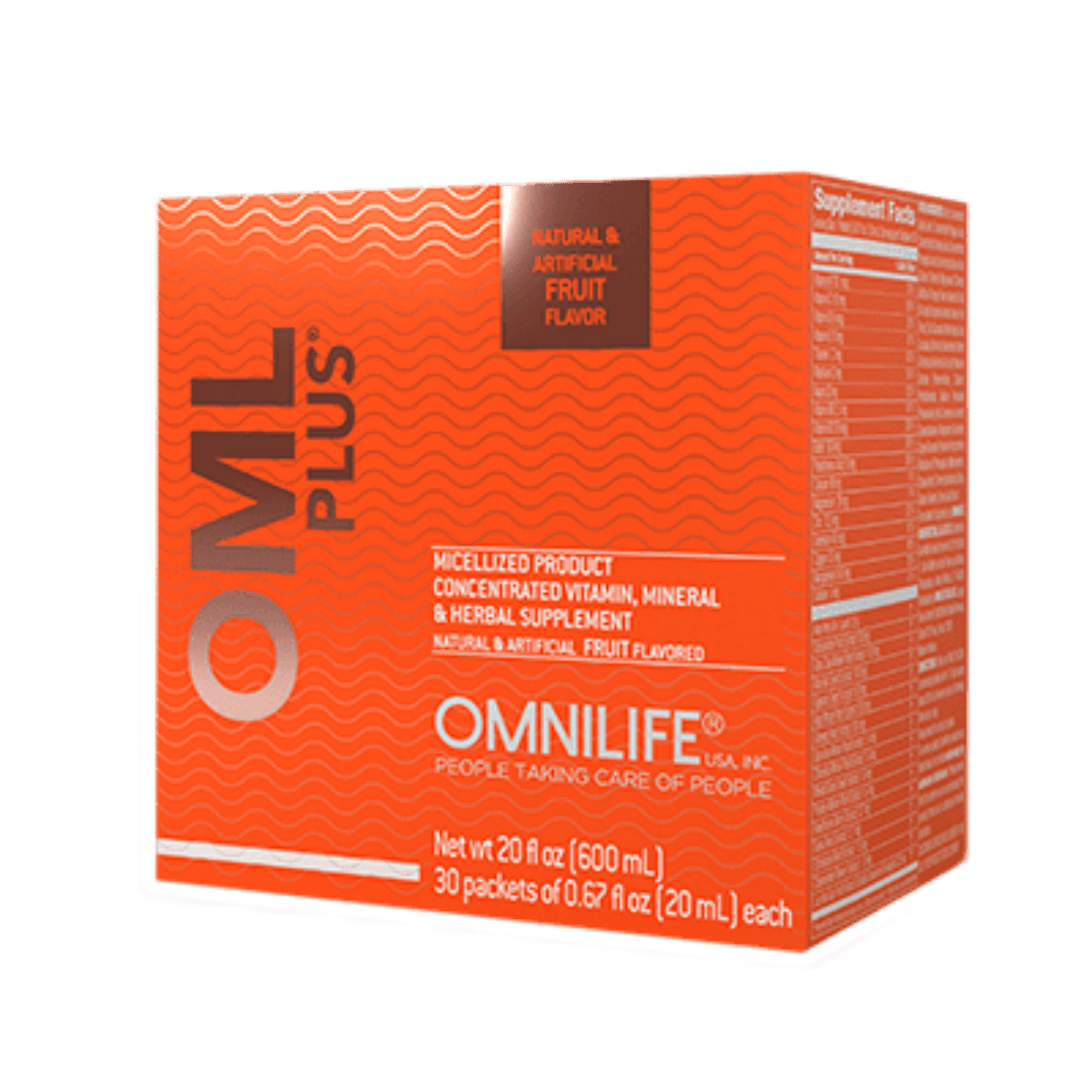 OML Plus Omnilife USA: Vitamins, Minerals, Herbal Extracts & Fruit vs. Orange - SuperNutriOmni