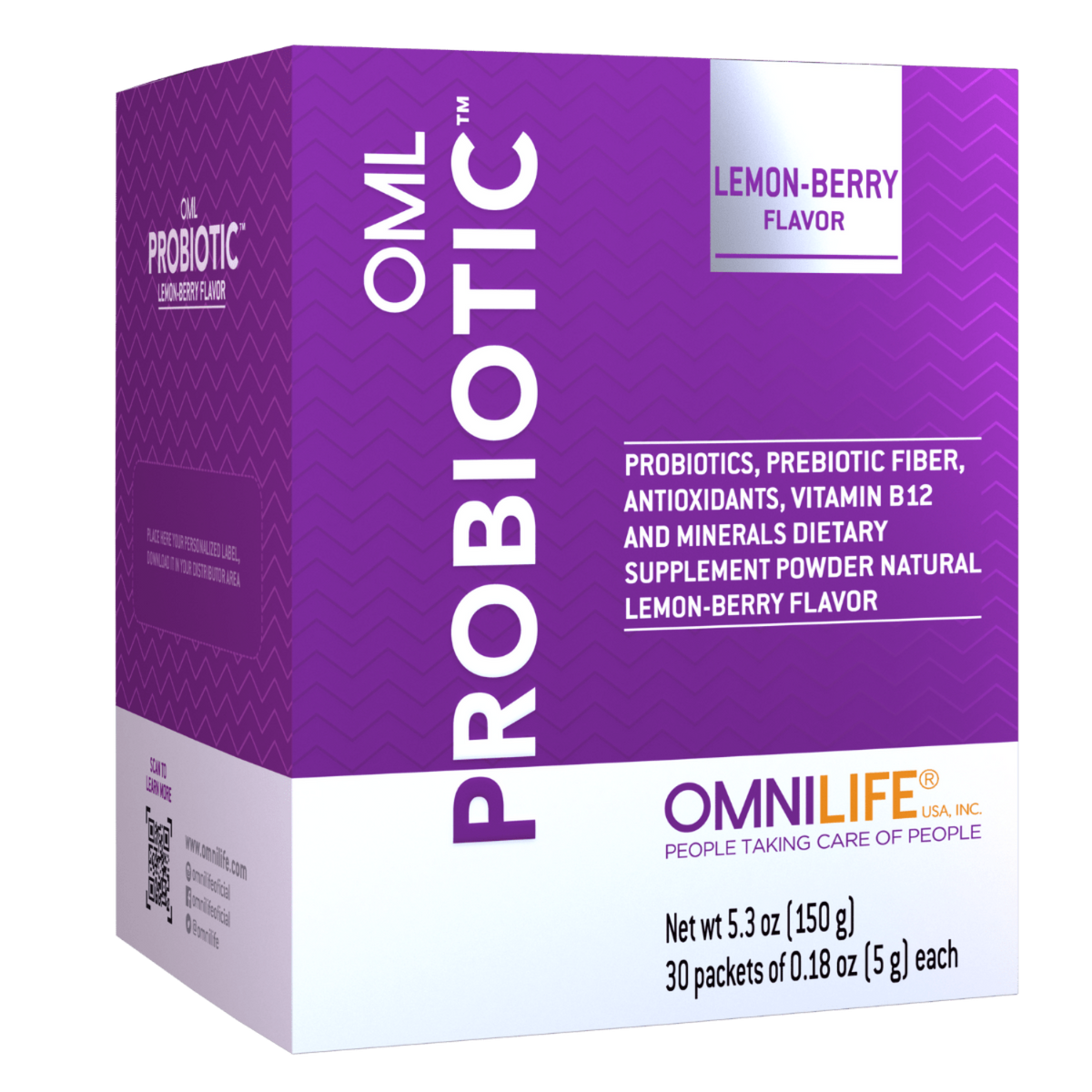 OML Probiotic Omnilife USA Bacillus coagulans prebiotic fiber formula