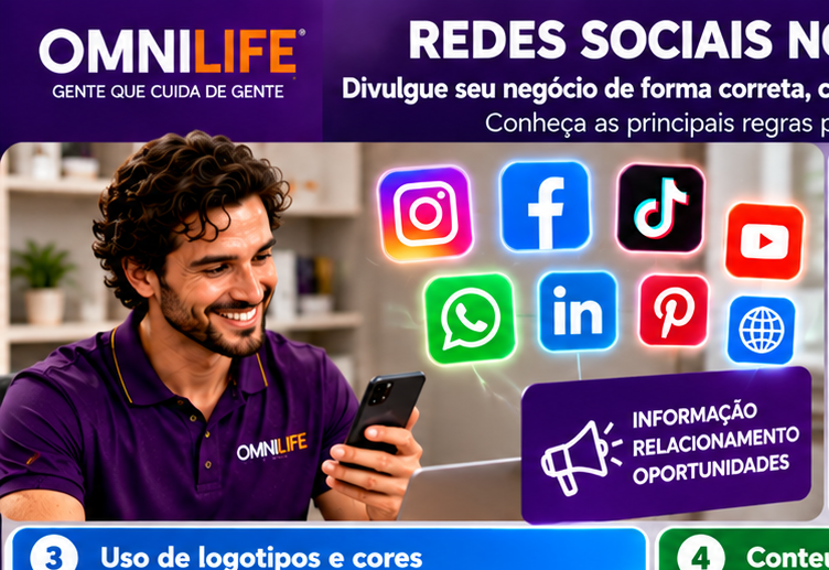 Redes sociais e sites no Negócio OMNILIFE: regras para o Distribuidor Independente - SuperNutriOmni