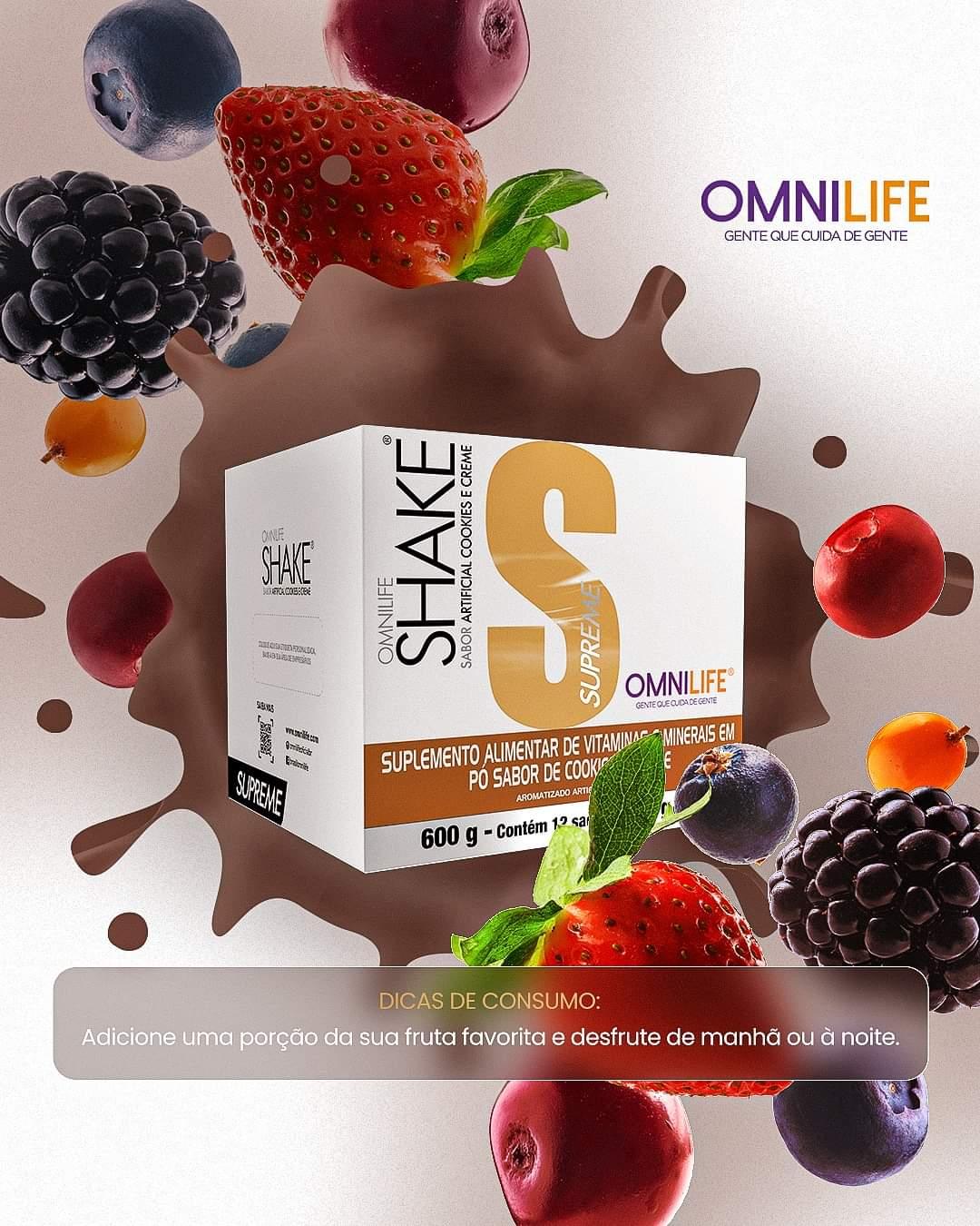 Shake Supreme Omnilife: Nutrição Completa — Sabor Chocolate - SuperNutriOmni