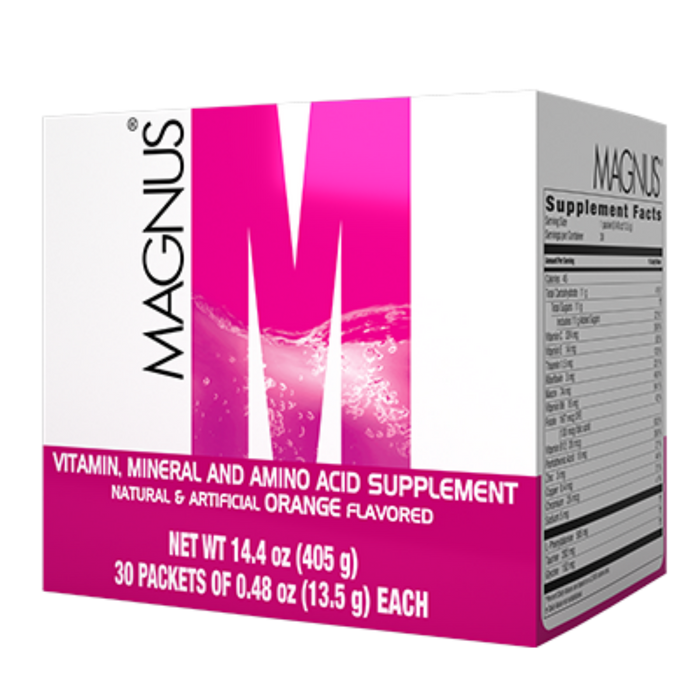 Magnus Omnilife USA citrus formula with B-complex vitamins, glycine and taurine