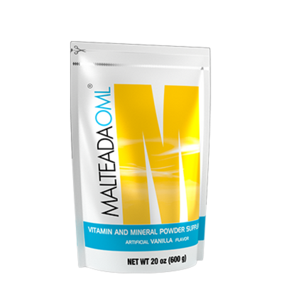 Malteada OML vanilla protein fiber probiotic vitamin and mineral shake 600 g