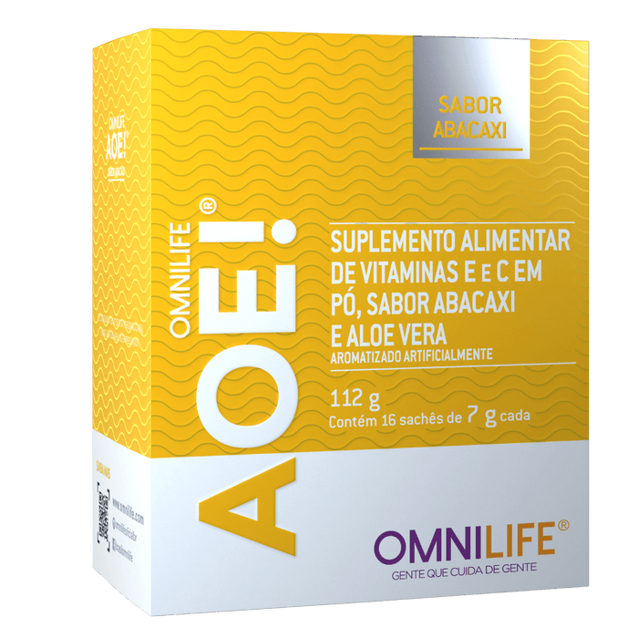 Aoé Evolución Suplemento alimentar sabor abacaxiOmnilifeAOE ABACAXI SFSuperNutriOmni