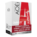 Aoé Supreme Suplemento alimentar de vitaminas C e E em pó sabor de manga, maracujá e aloe veraOmnilifeAoé Supreme Omnilife Manga - SuperNutriOmniAoé Supreme Manga Caixa c/16 sachês 112g - SuperNutriOmniSuperNutriOmni