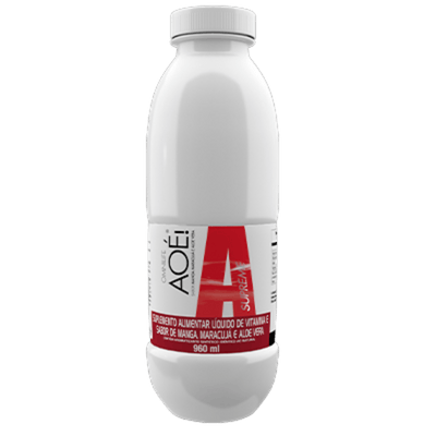 Aoé Supreme Suplemento alimentar líquido de vitamina E sabor de manga, maracujá e aloe veraOmnilifeAoé SupremeSuperNutriOmni