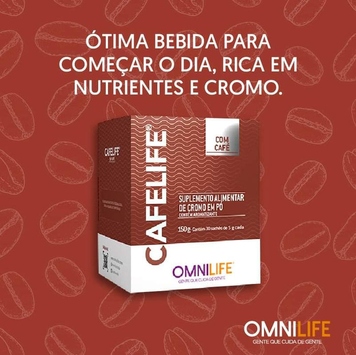 Cafelife Omnilife - SuperNutriOmni Cafelife Novo Caixa com 30 sachês - SuperNutriOmni