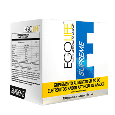 Ego Life Supreme Suplemento alimentar em pó de eletrólitos sabor artificial de abacaxiOmnilifeEgo Life SupremeSuperNutriOmni