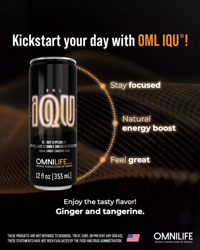 IQU — Ginger & Tangerine Drink | Omnilife USAOMNILIFEIQU OMLSuperNutriOmni