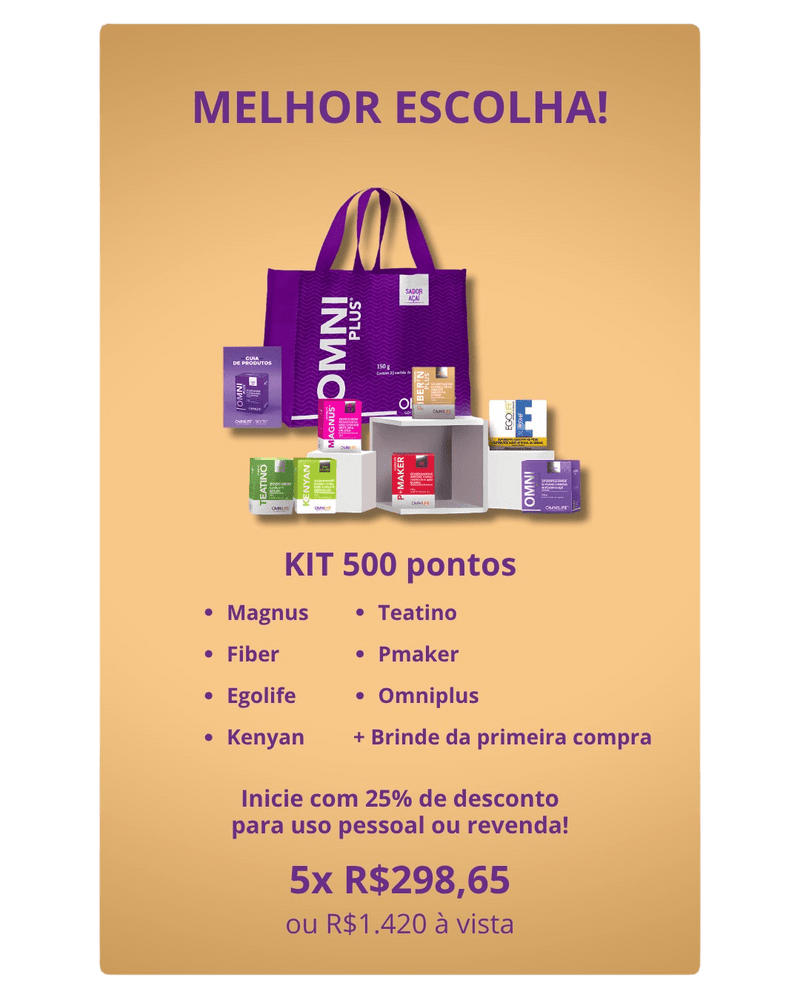 Kit 500 Pontos OmnilifeOmnilifeKit 500 pontos 1SuperNutriOmni