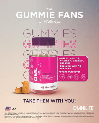 OML Gummies Vitamin D3 — Pitaya Flavor SupplementOMNILIFEOML Gummies Vitamin D3 — Pitaya Flavor SupplementSuperNutriOmni