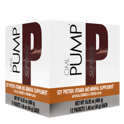 OML Pump Supreme — Cookies & Cream Protein FormulaOMNILIFEOML Pump Supreme Cookies & cream shake with ingredients that may support lessening physical exhaustion.SuperNutriOmni