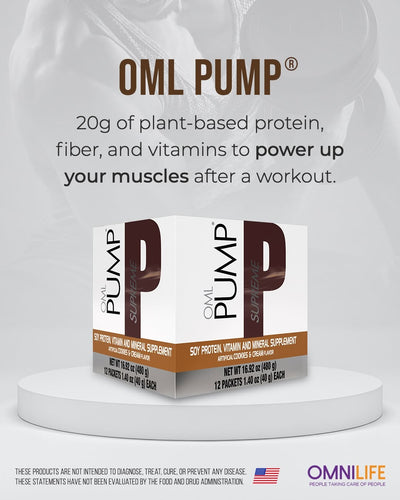 OML Pump Supreme — Cookies & Cream Protein FormulaOMNILIFEOML Pump Supreme — Cookies & Cream Protein FormulaSuperNutriOmni