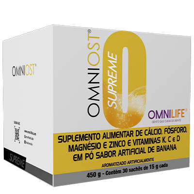 Omniost Supreme Omnilife - SuperNutriOmniOmniost Supreme Caixa c/30 sachês 450g - SuperNutriOmni