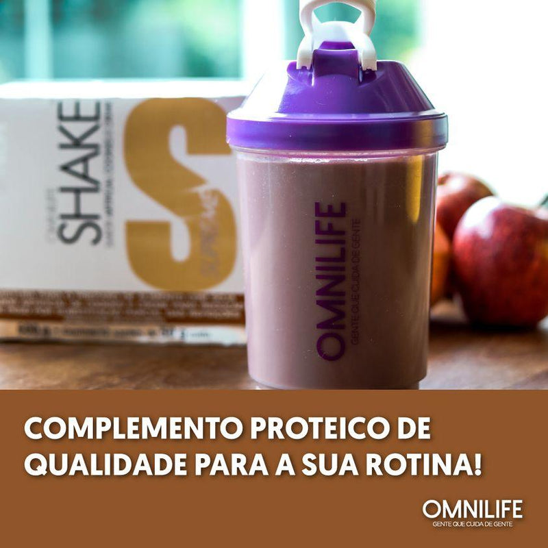 Shake Supreme Suplemento alimentar de vitaminas e minerais em pó sabor de cookies e cremeOmnilifeShake Supreme Omnilife - SuperNutriOmniShake Supreme Caixa c/12 sachês 600g - SuperNutriOmniSuperNutriOmni